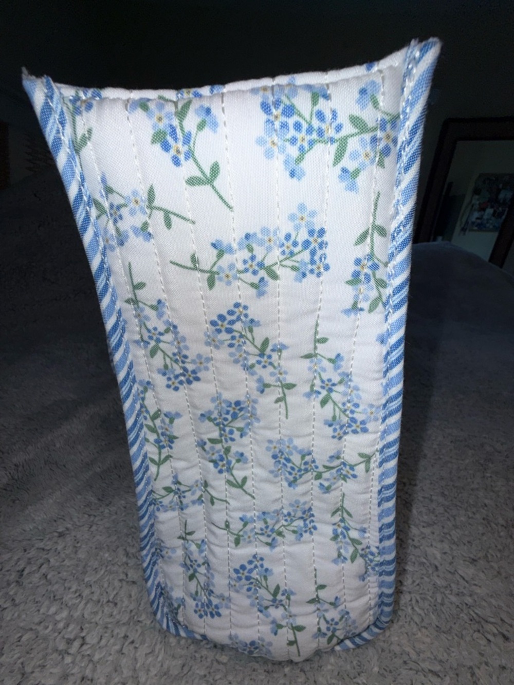 Nanette Lepore Blue Gingham & Floral Quilted Tote with Mini Satchel. NWT 3 piece - Picture 11 of 17